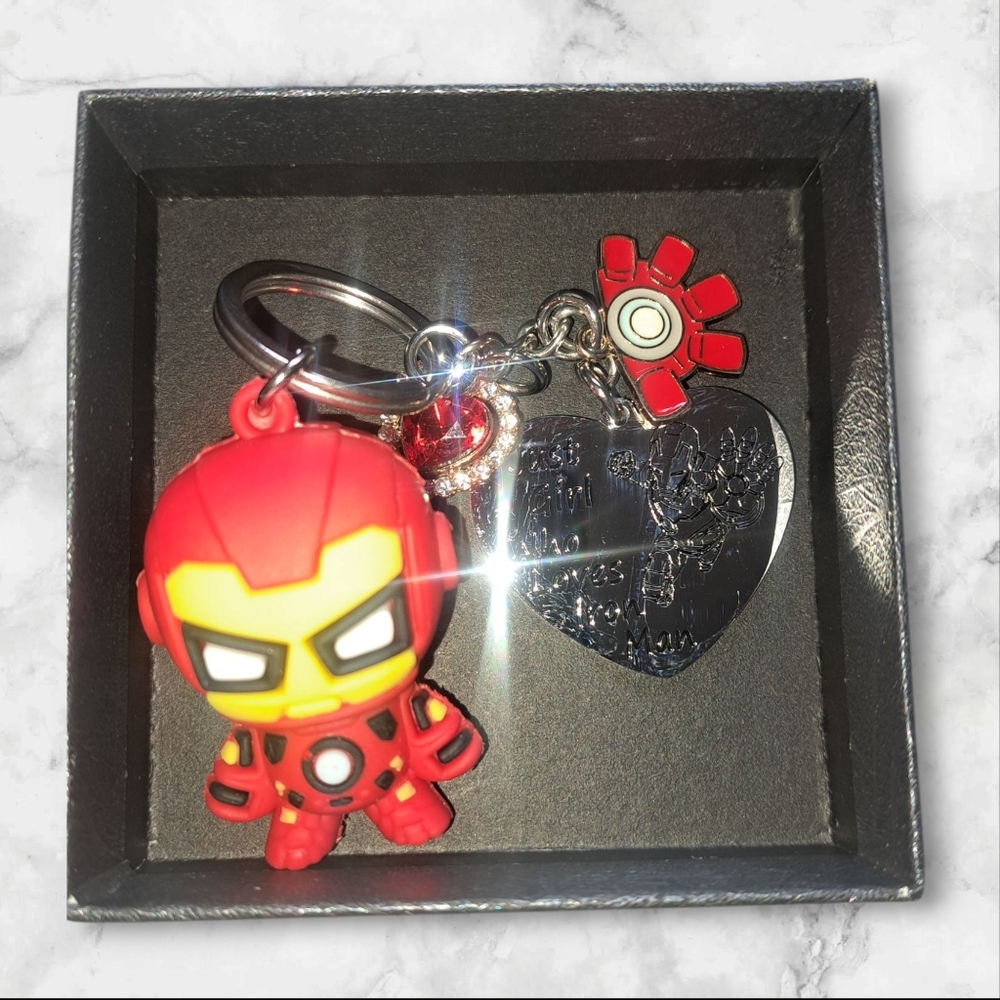 NWT Ironman Keychain-Silver